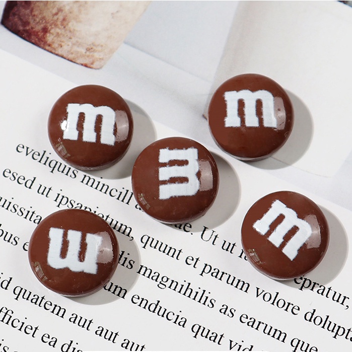 Màu M đậu Resin phụ kiện dép Crocs charm DIY khóa giày crocs jibbitz Nhựa trang sức Phụ kiện trang trí giày crocs nút trang trí điện thoại di động Nắp đậy / Khung ảnh / Cốc nước / Túi Nguyên liệu làm phụ kiện handmade sáng tạo