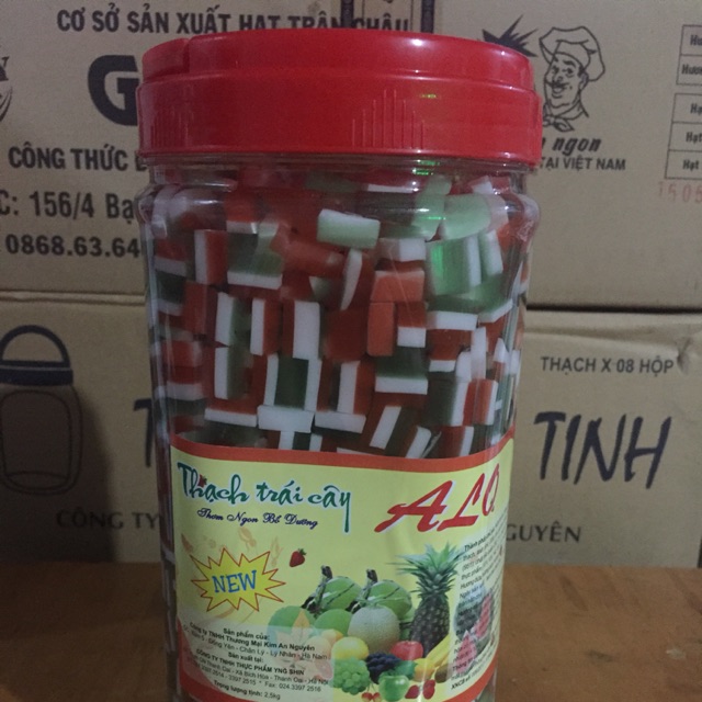Thạch trái cây 2 lớp thạch 2,5 kg