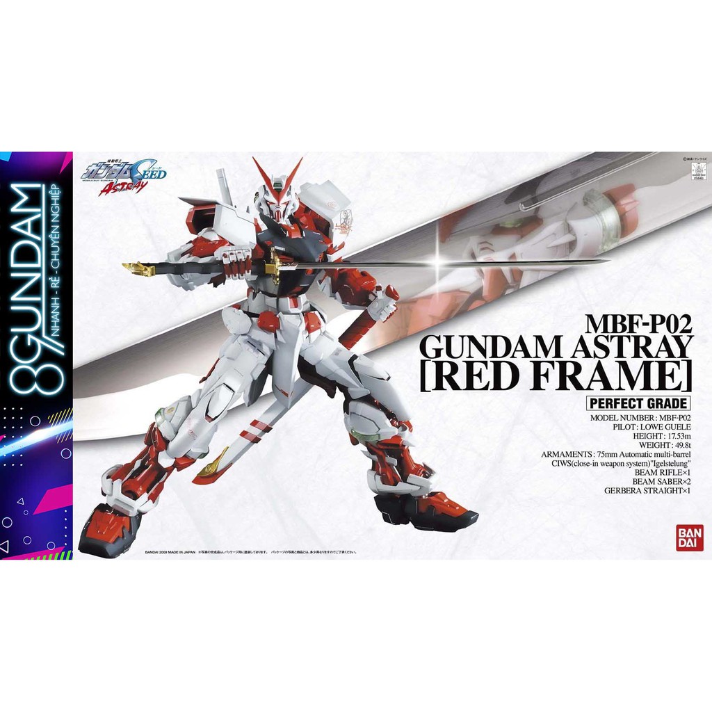Mô Hình Lắp Ráp Gundam PG Astray Red Frame