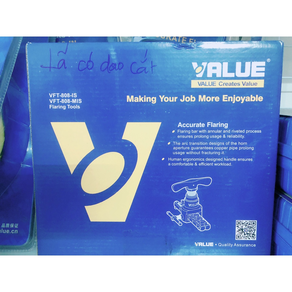 BỘ LÃ ỐNG ĐỒNG VALUE (CÓ DAO)