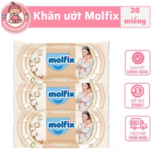 Khăn ướt kháng khuẩn Molfix , khăn ướt kháng khuẩn 30 tờ
