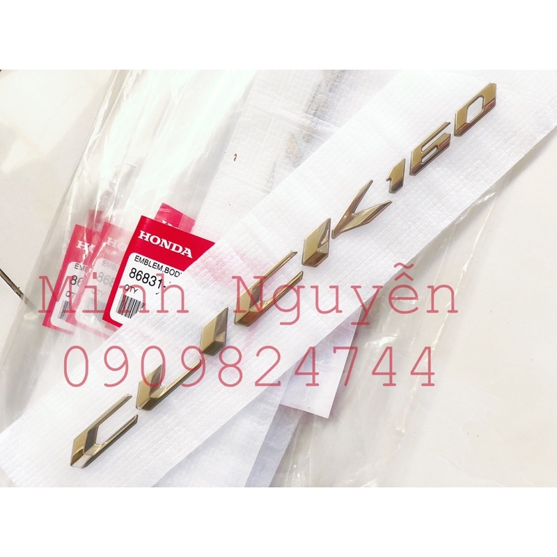 Tem chữ Click 160 chính hãng honda