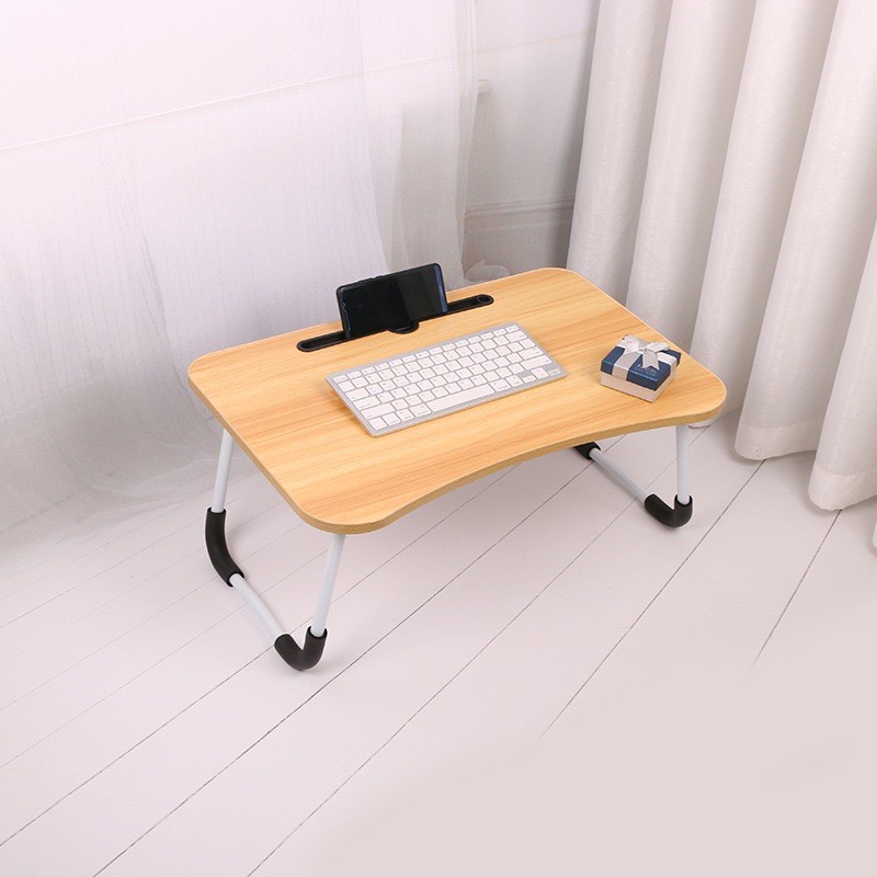 Bàn học làm việc gấp gọn thông minh có khe cắm điện thoại