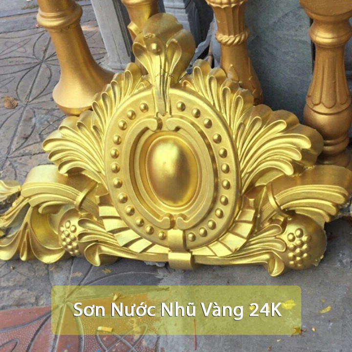 Sơn Nhũ Vàng Gốc Nước Yes Paint 18K hoặc 24k - 850g hoặc 200g