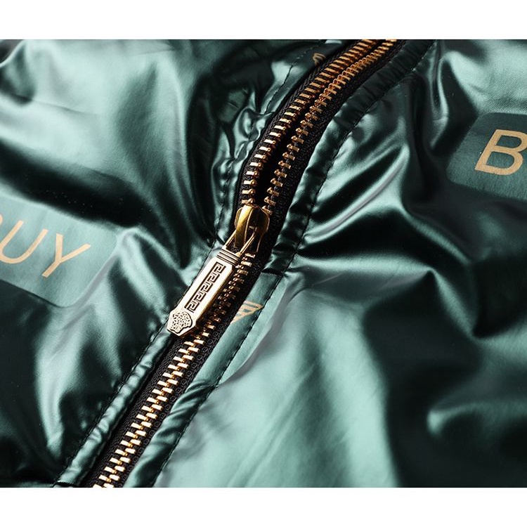 Áo Khoác Phao Không Tay Cổ Đứng Dáng Rộng Dày Dặn Ấm Áp Phong Cách Hàn Quốc Cho Nam