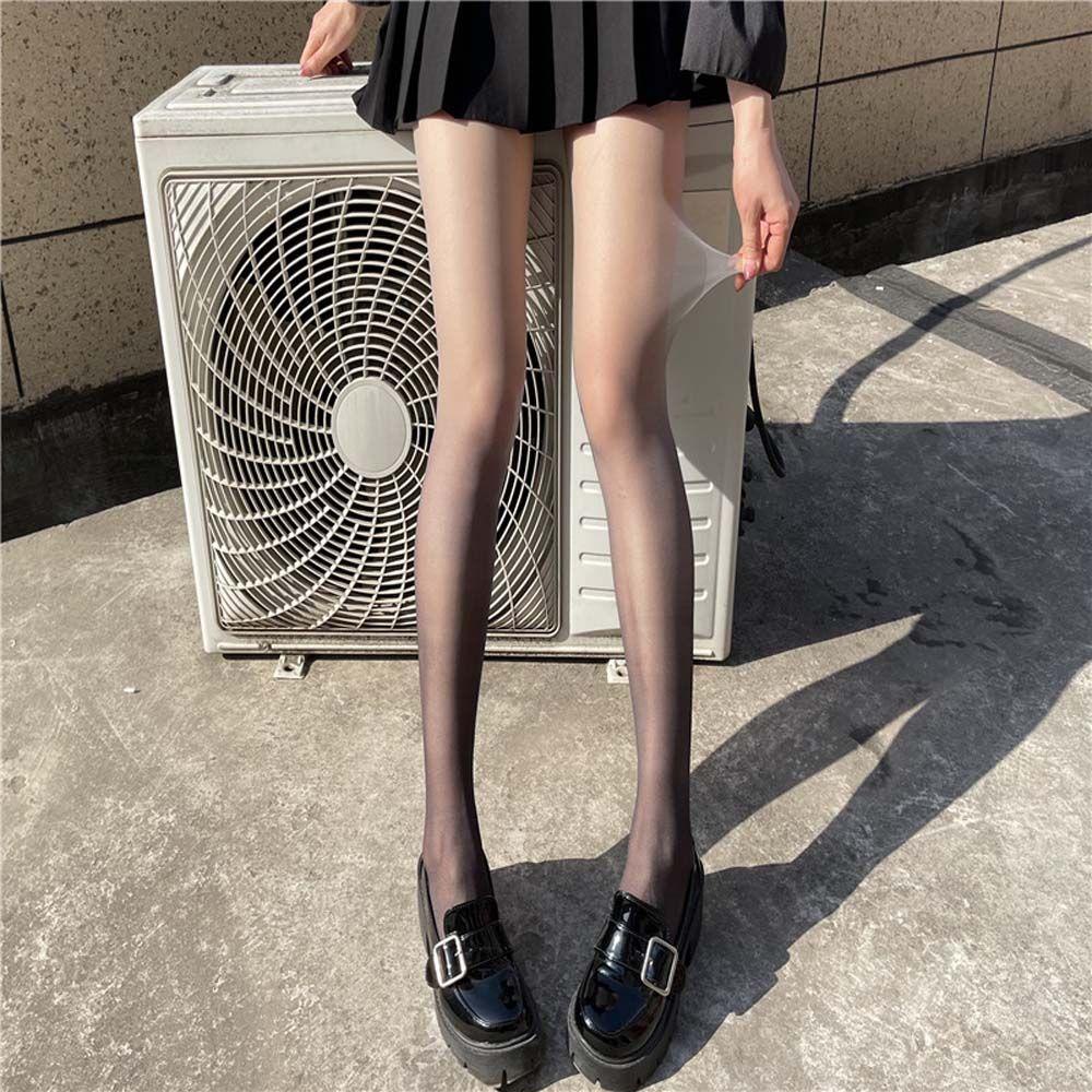 Vớ Dài Siêu Mỏng Co Giãn Màu Gradient Phong Cách Lolita Gợi Cảm Cho Nữ