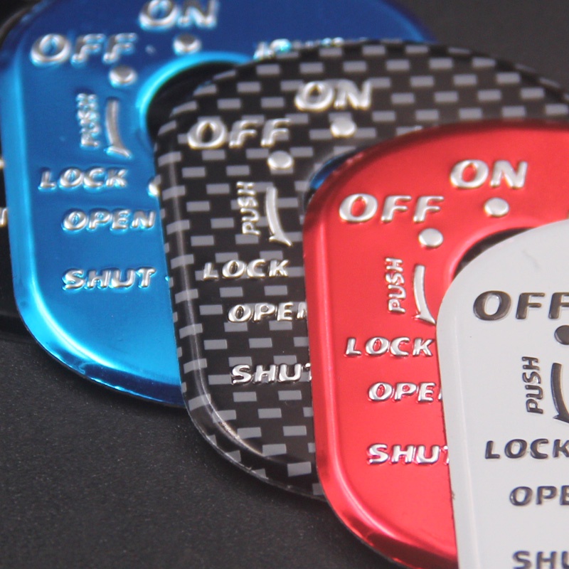 Miếng Dán Kim Loại Trang Trí Nút Khởi Động Xe Máy Honda dream JiaYu wh100t 125t 110t