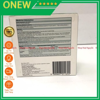 Kẹo cao su cai thuốc lá Nicorette Gum Icy mint 150 viên