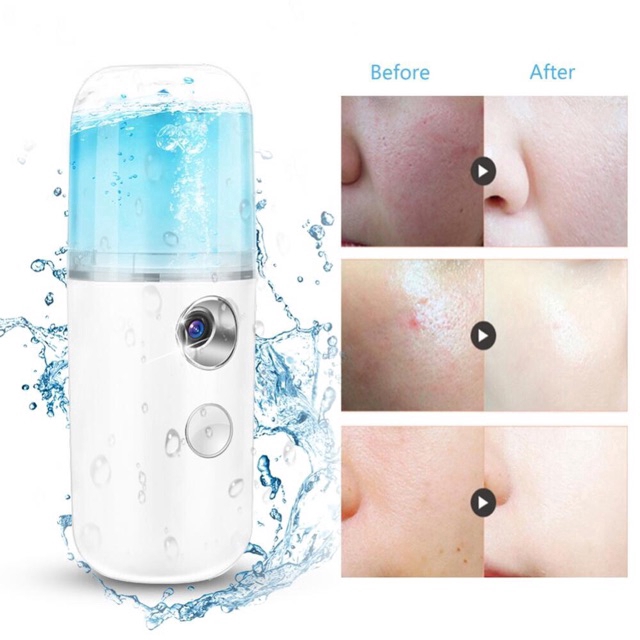 【YKN】Ready Stock Mini Nano Water Mist Sprayer Facial Steamer Beauty Spray USB Rechargeable