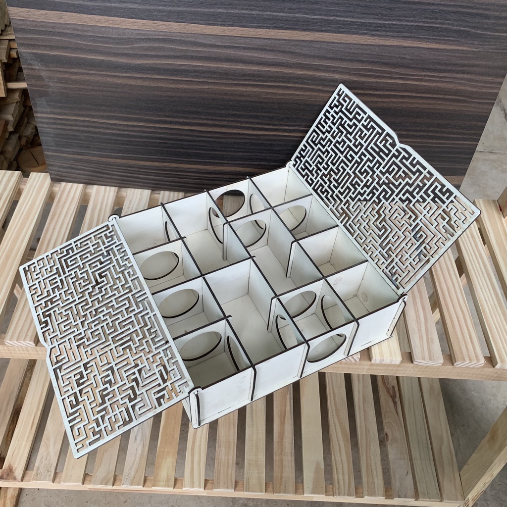 Mô Hình Hộp Mê Cung Gỗ Lắp Ráp Cho Chuột Hamster Size 26*26*7 cm