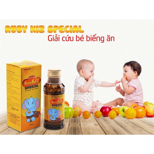Siro ăn ngon Rubykiz Special – Giải pháp hữu hiệu cho trẻ biếng ăn, chậm lớn, giúp tăng cường hệ miễn dịch