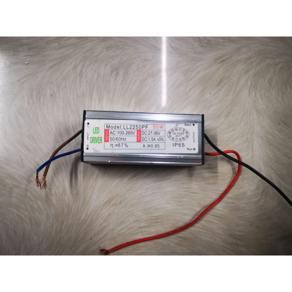 Nguồn LED Driver LL2250PF | DC:27-36V,1.5A 50W Max