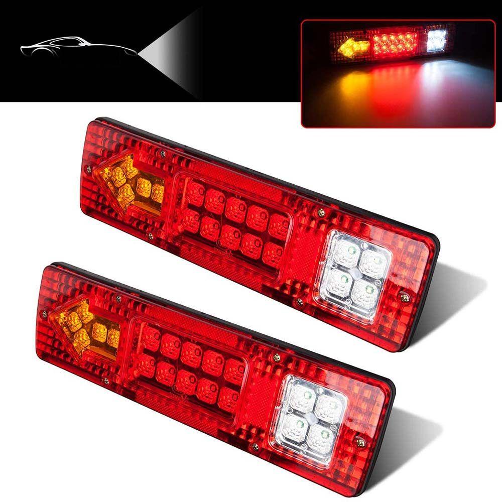 NICKOLAS Bộ Đèn LED Cảnh Báo Dừng Chống Thấm Nước Gắn Đuôi Xe Tải RV