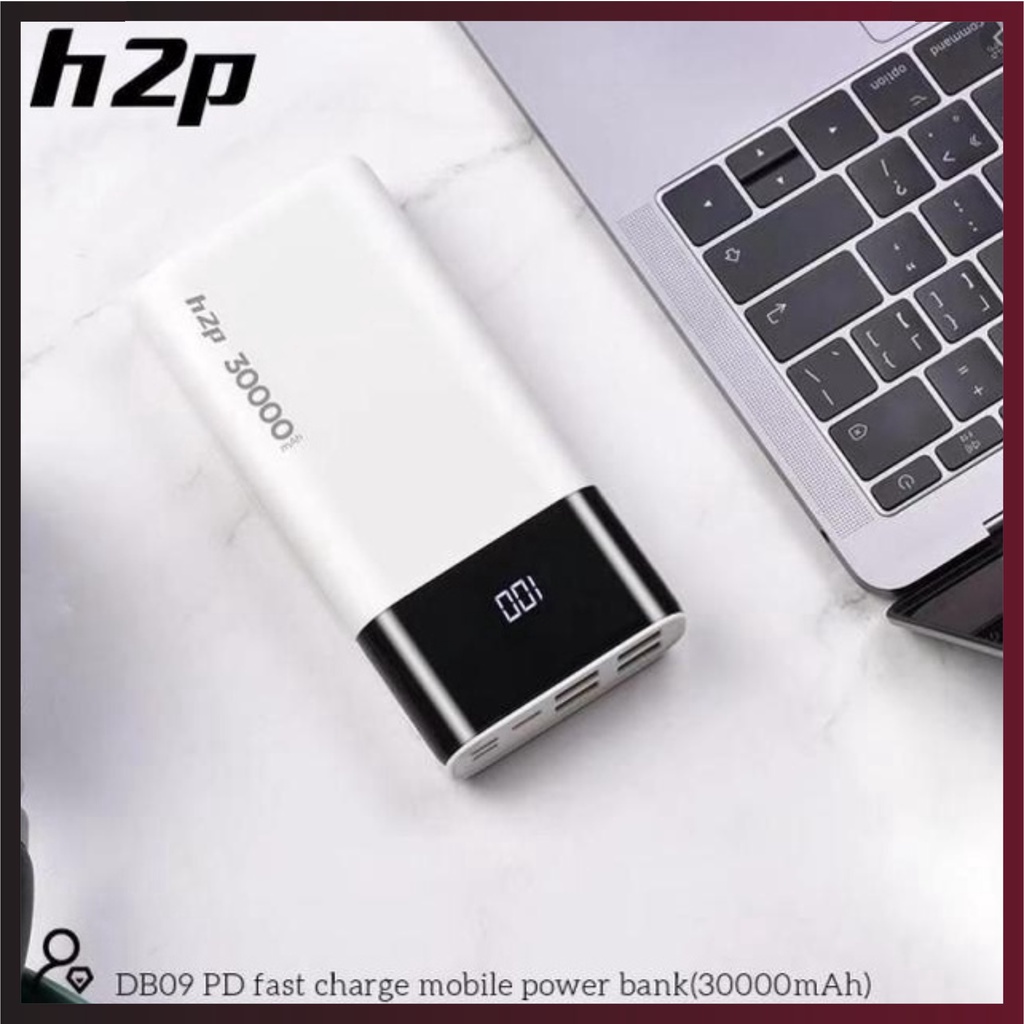 Cục xạc sạc dự phòng 30000 mAh chính hãng HOCO DB09 sạc nhanh 18W, vật liệu chống cháy ABS + PC, siêu bền, sang trọng