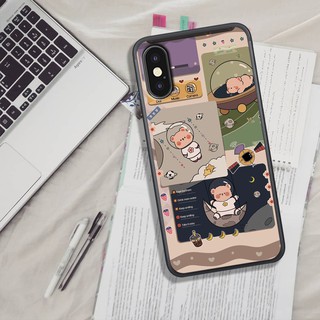 ỐP LƯNG IPHONE X/XR/XSMAX, IN HÌNH PHI HÀNH GIA NGỘ NGHĨNH ĐÁNG YÊU.