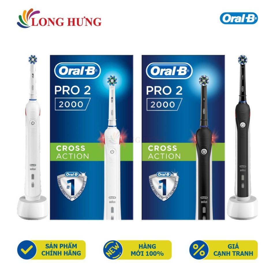 [Hàng Auth] Bàn chải điện Oral-B Pro 2 2000 CrossAction - Hàng nhập khẩu