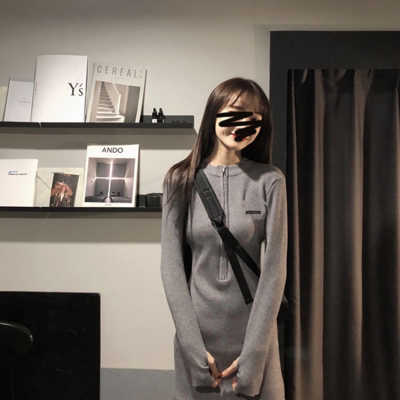 Váy khoá kéo body hot trend