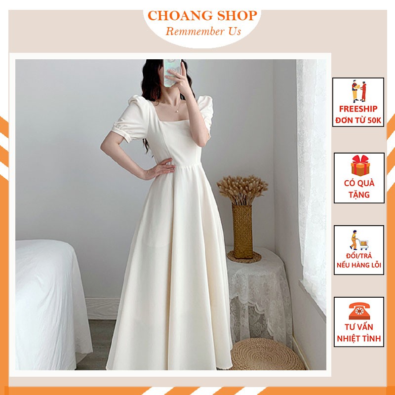 (ORDER) Váy tiểu thư tay bồng dáng dài chất vải mềm mại
