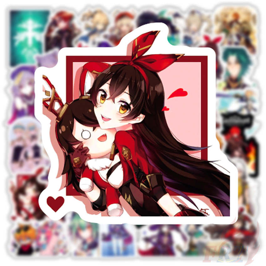 ❉ Genshin Impact - Series 03 Cartoon Games Stickers ❉ 50Pcs/Set DIY Fashion Luggage Laptop Skateboard Doodle Decals Stickers