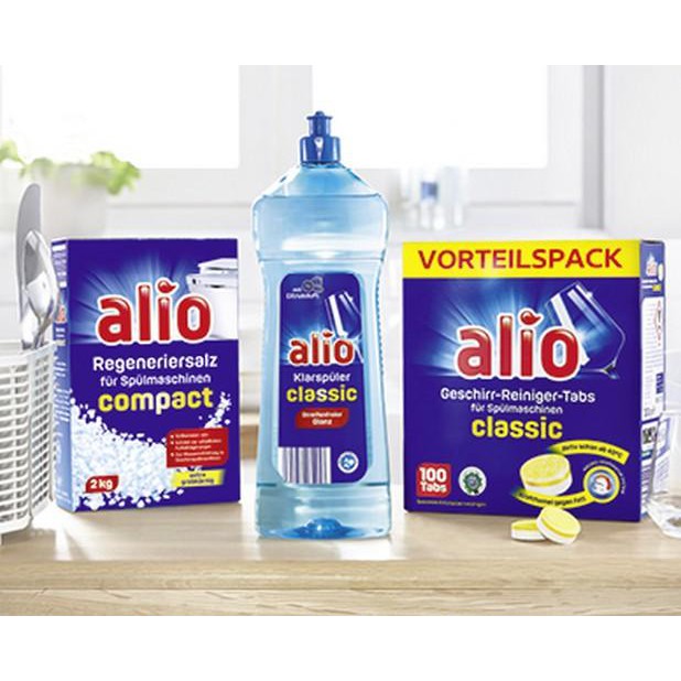 Combo Muối Alio 2kg + Bóng Alio 1000ml  sản xuất tại Đức