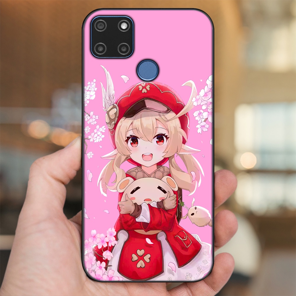 Ốp lưng Realme C12, C21Y viền đen in hình Klee Genshin Impact