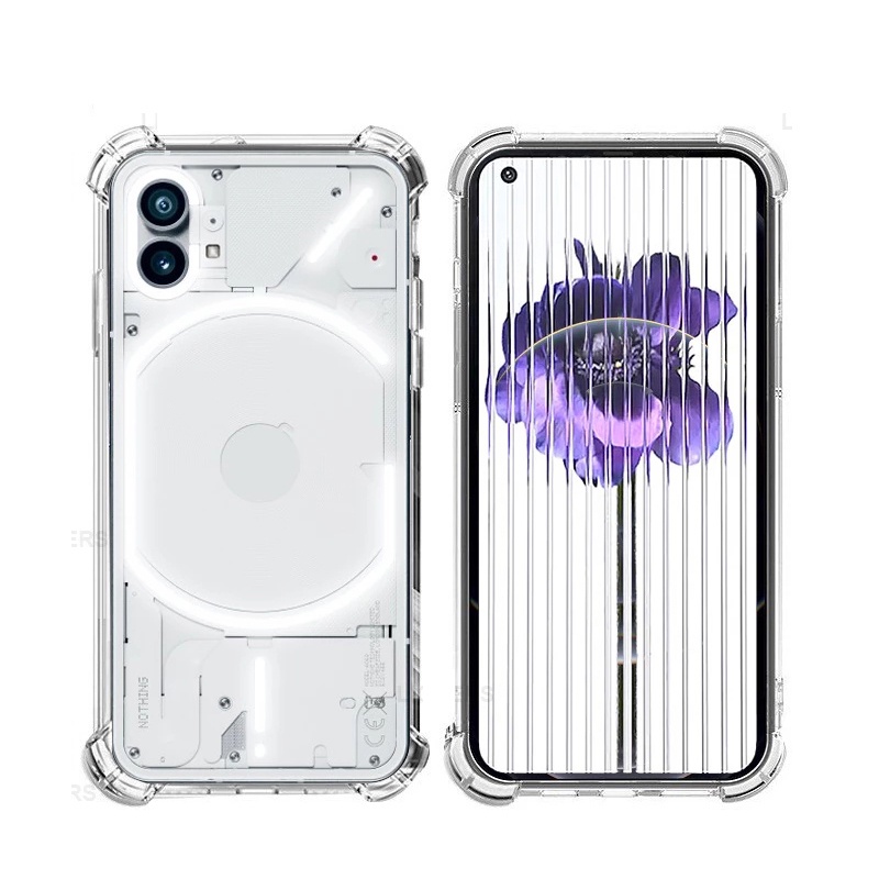 Air-bag Case Bumper Cover Transparent Clear Antiknock Soft TPU Shell for Nothing Phone 1 One Phone1  6.55 inch