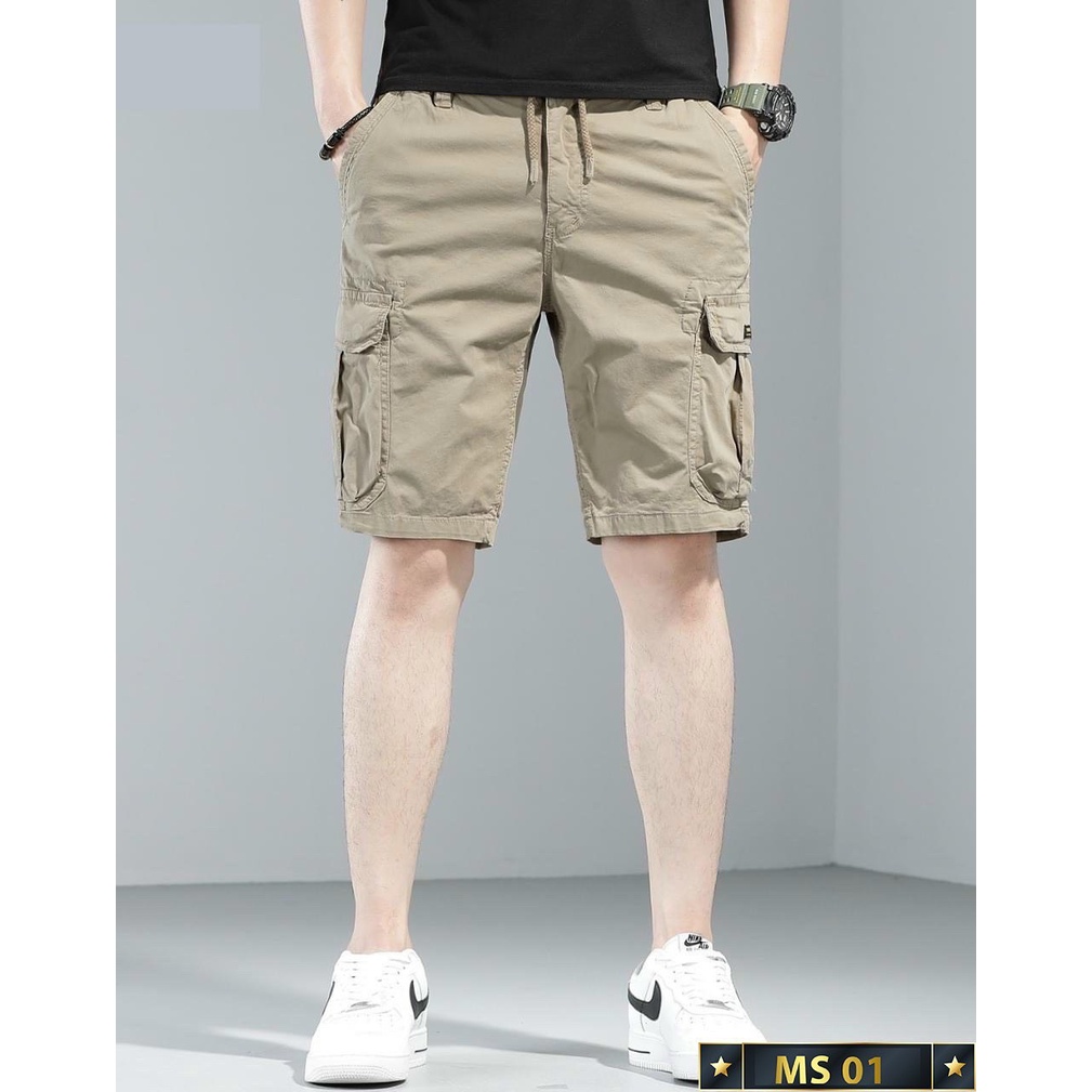 Quần short kaki nam túi hộp thời trang cao cấp Tô Tồ Shop, quần đùi nam chất kaki co giãn  mẫu mới - QKK04
