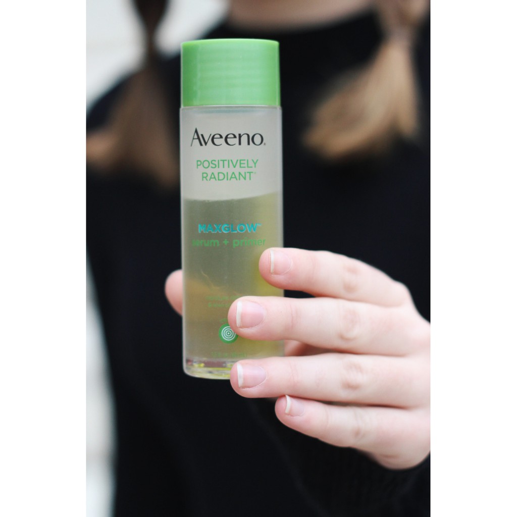 Aveeno - Tinh Chất Dưỡng Ẩm Da Aveeno Positively Radiant Maxglow Serum + Primer 45mL