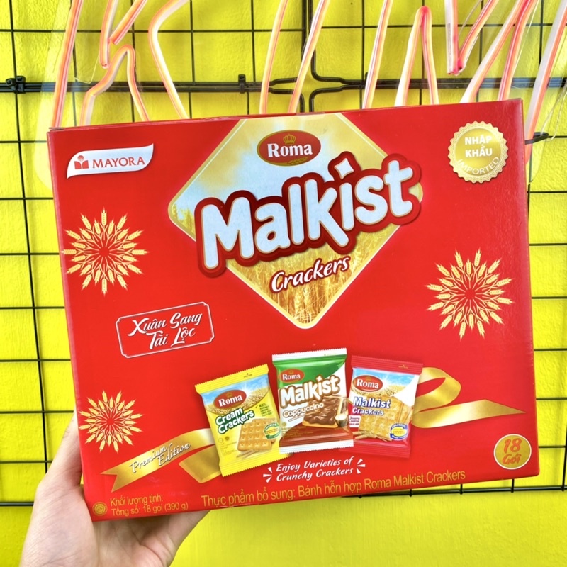 Bánh Malkist Crackers Roma hộp 390g