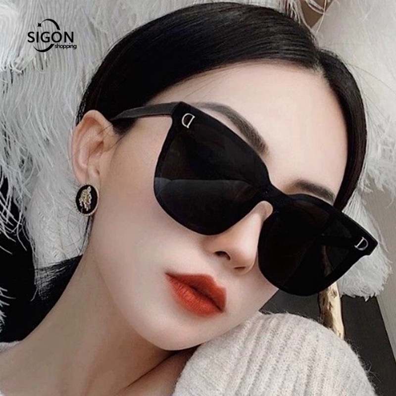 Kính mát gọng kính họa tiết chữ D cho nam và nữ