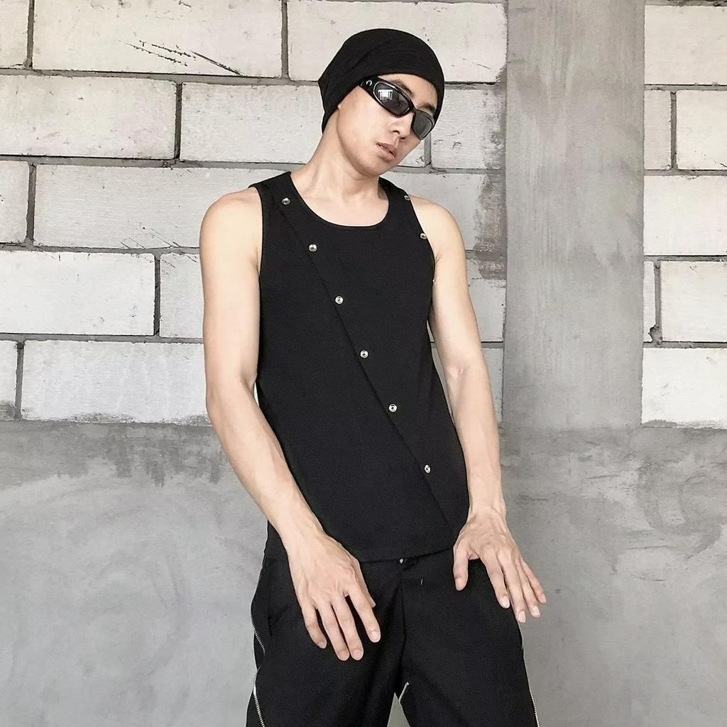 Áo Thun Ba Lỗ Cổ Tròn Mỏng Thời Trang Mùa Hè Dành Cho Nam M-2XL 2 Màu Lựa Chọn