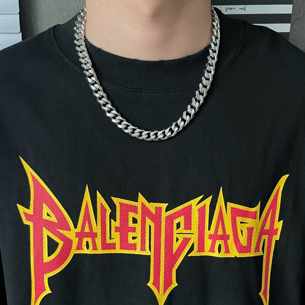 Vòng cổ Thép Titan Phong Cách hip-hop Âu Mỹ Cá Tính Cho Nam Và Nữ