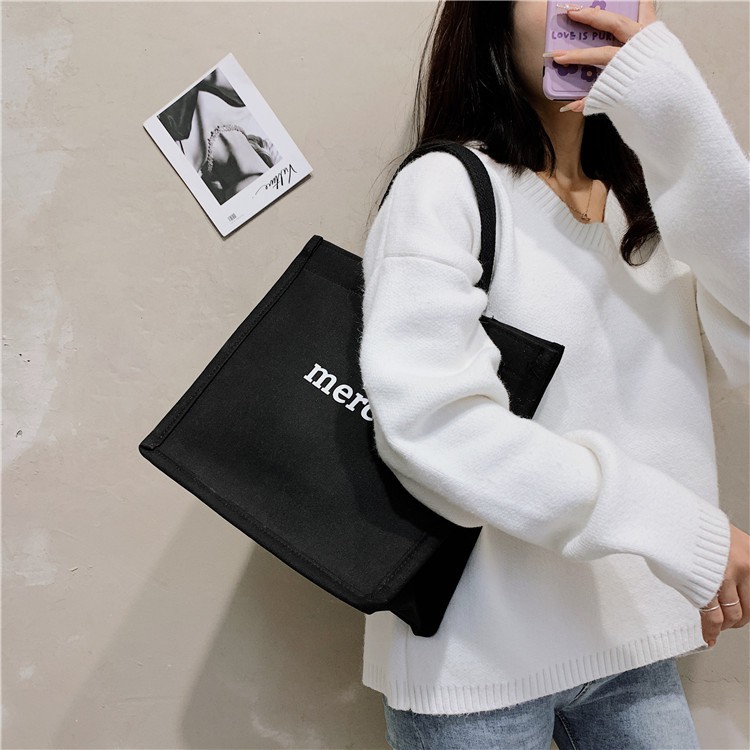 [FreeShip] Túi Vải Merci Loại 1, Túi Tote, Cỡ Lớn Thời Trang YUME Đựng Nhiều Đồ Cực Đẹp 2021 TMC