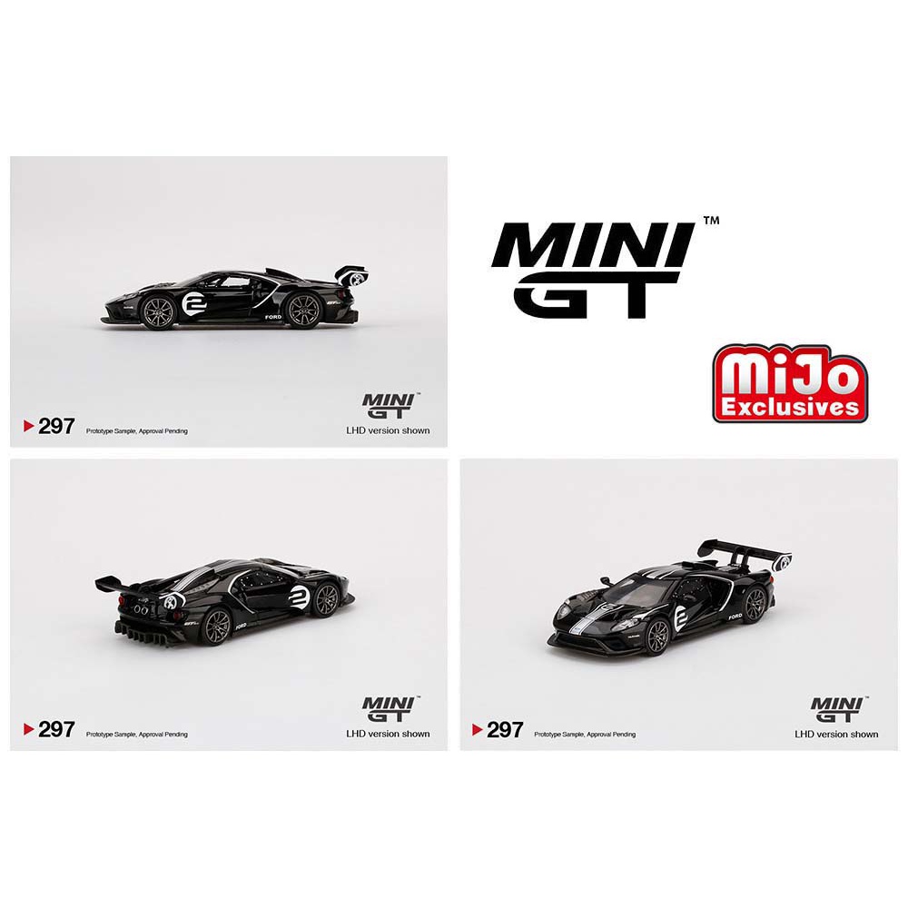 Saigontoys FORD GT MK II SHADOW BLACK- Xe mô hình cao cấp tỷ lệ 1:64 chính hãng MINIGT - Card Mỹ
