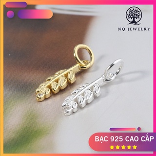 Charm bạc chiếc lá treo