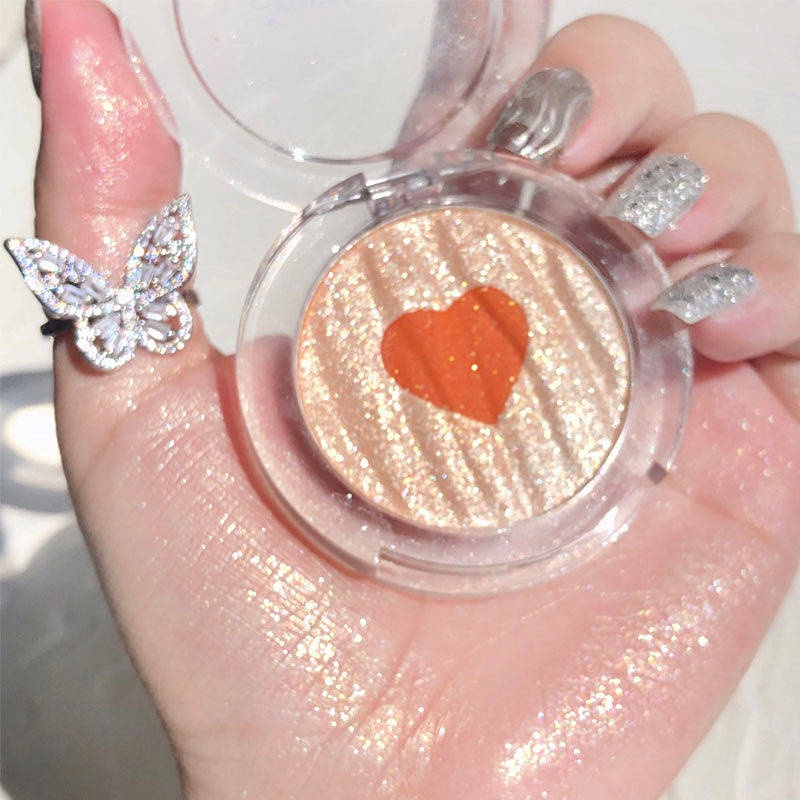 Super Sweet Girl Blush Highlight Makeup Palette Nude Makeup Natural Complexion Repair Two-In-One Orange Flash Pearlescent Nose Shadow