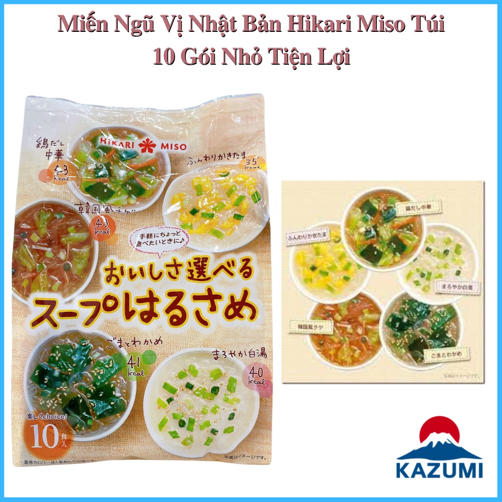 Miến Ngũ Vị Nhật Bản Hikari Miso Túi 10 Gói Nhỏ Tiện Lợi [DATE 2/2024]