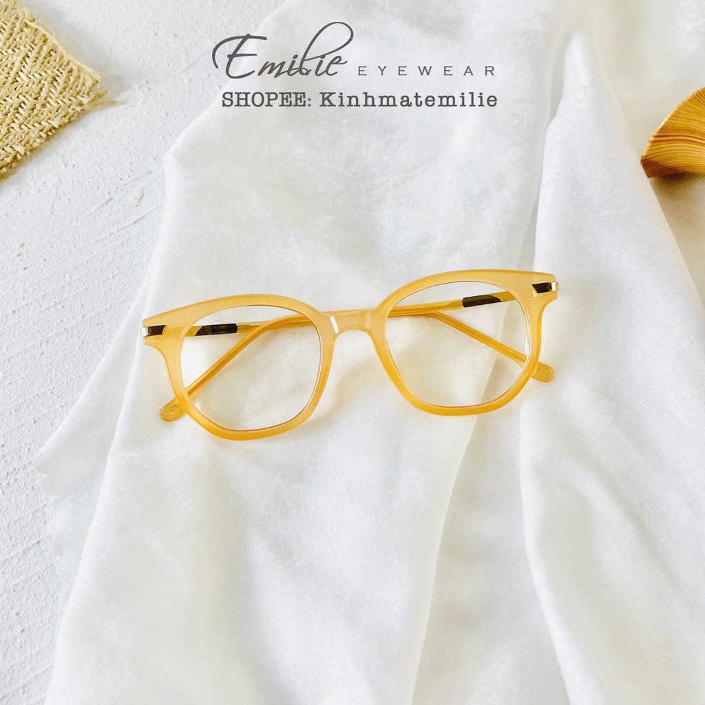 Gọng kính nhựa vuông bản dày chắc chắn Emilie eyewear phụ kiện thời trang of2431