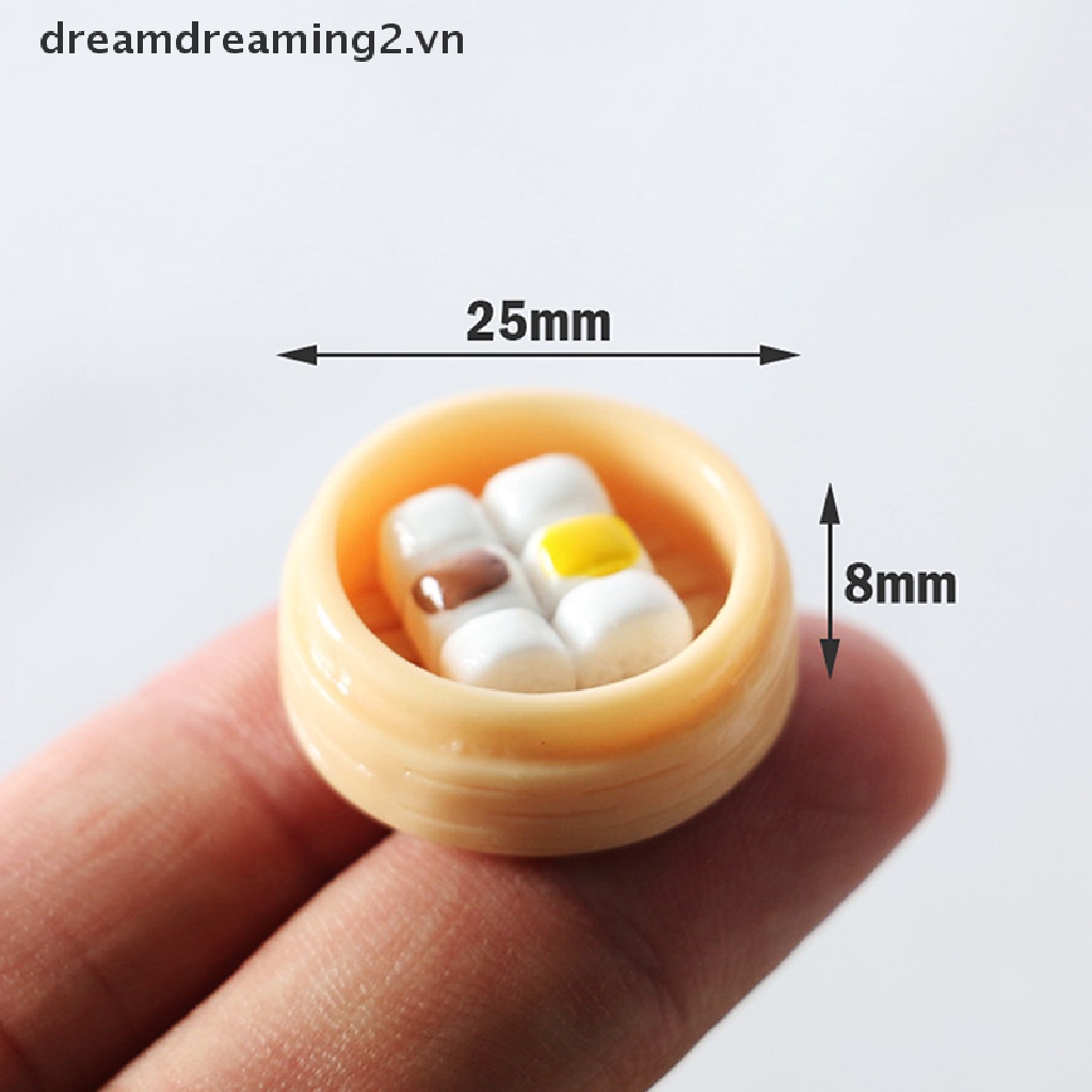 Bộ 5 Mô Hình Thức Ăn Trung Hoa Tỉ Lệ 1: 12 Trang Trí Nhà Búp Bê