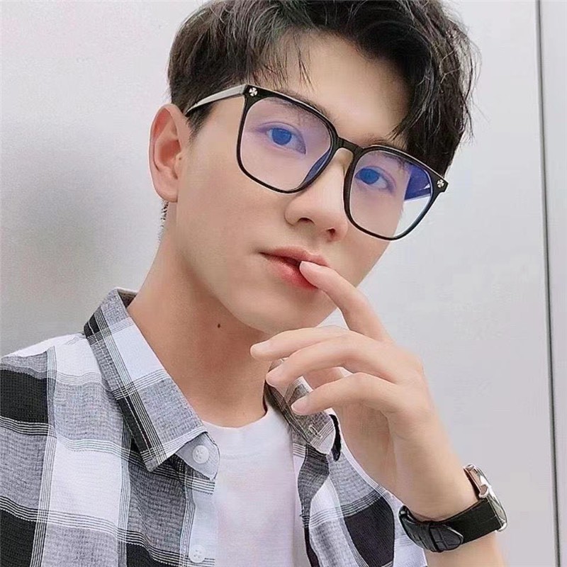 Kính Giả Cận Unisex Nam Nữ dáng vuông đính hoa nhỏ