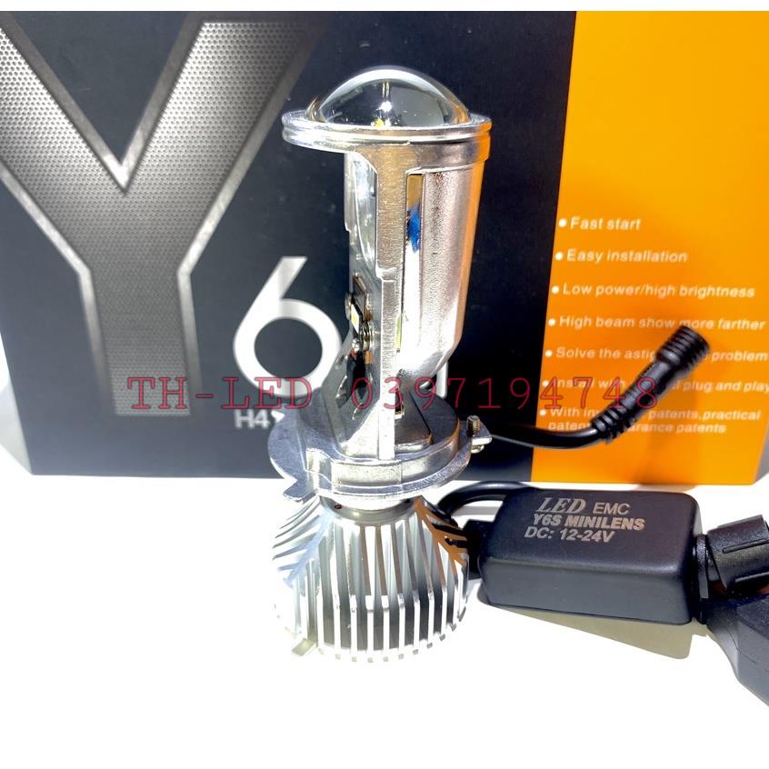 Đèn bi led mini H4 cao cấp 3 nhiệt màu Y6S, Y6D