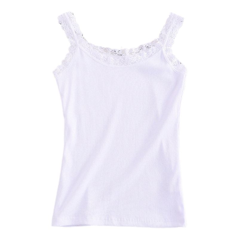Áo Tank Top Không Tay Cổ Chữ U Màu Sắc Kẹo Ngọt Xinh Xắn Cho Nữ