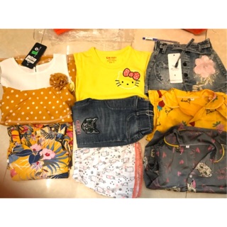 Combo bộ đồ và váy cho bé gái