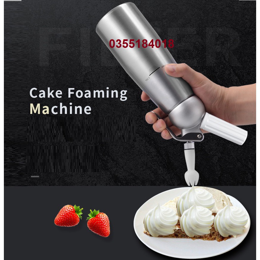Bình xịt kem tươi Inox Cream Whipper 500ml 1000ml