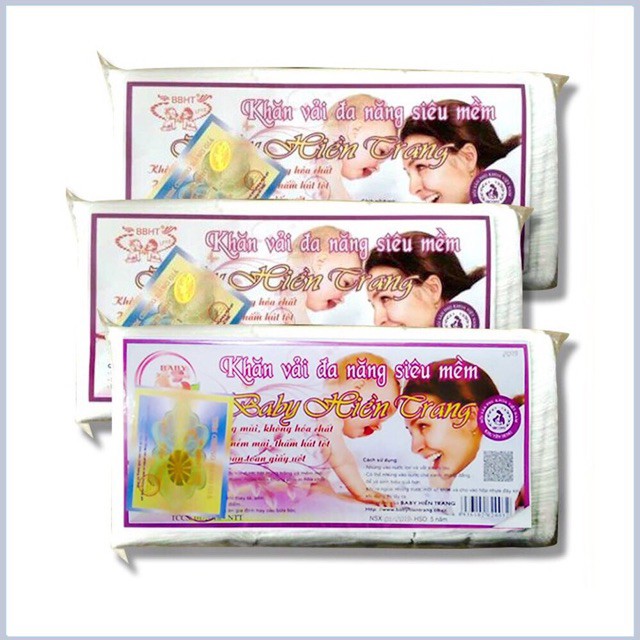 [Deal Sốc] Khăn khô đa năng baby hiền trang - Khăn vải khô loại đẹp - KV18 Bebekids