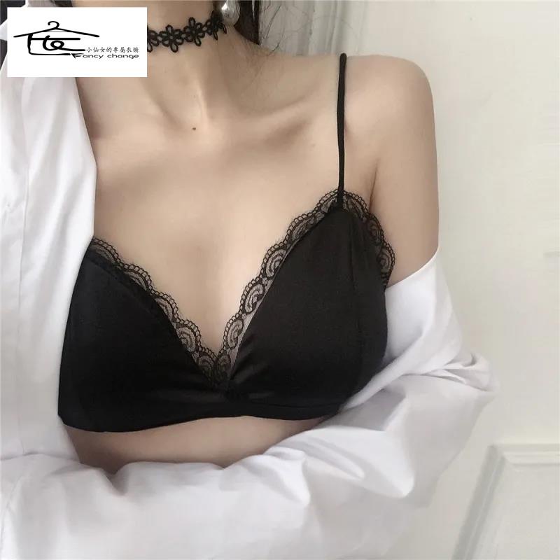 Áo Lót Nâng Ngực Không Gọng Phối Ren Hở Lưng Gợi Cảm Hàng Bán Chạy Dành Cho Bạn Nữ