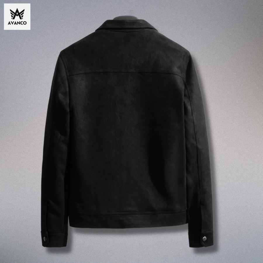 Áo khoác da lộn nam Hàn Quốc Jacket mùa đông 2023 Avanco, hàng cao cấp mặc lên cực đẹp RH1