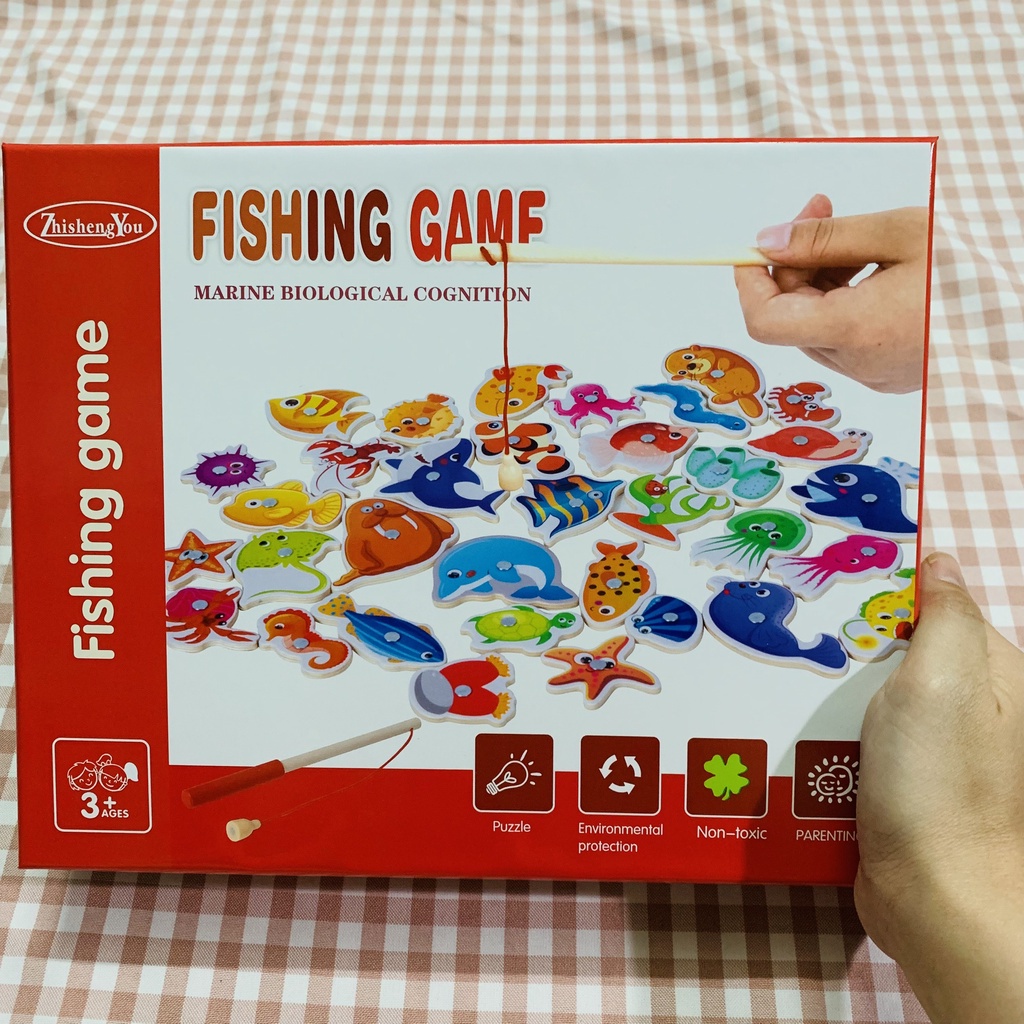 (Giá Rẻ Nhất) Đồ Chơi Xâu hạt gỗ - luồn dây xâu hạt hộp hình trái tim