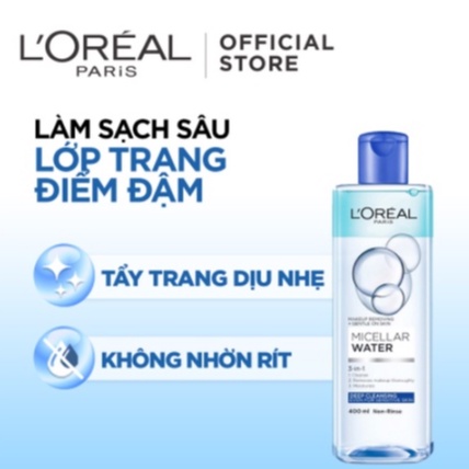 Nước Tẩy Trang Loreal Micellar Water 3-In-1