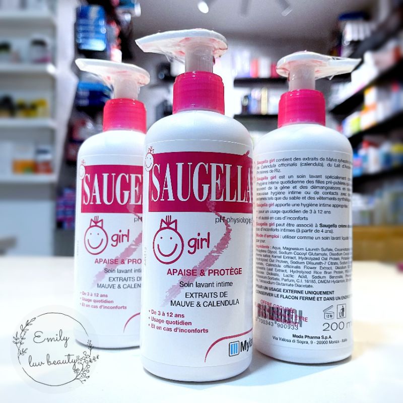 Dung dịch vệ sinh cho bé 3 tuổi+ Saugella Pháp 200ml